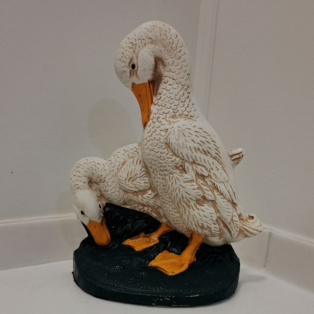 White Geese. Cast Iron